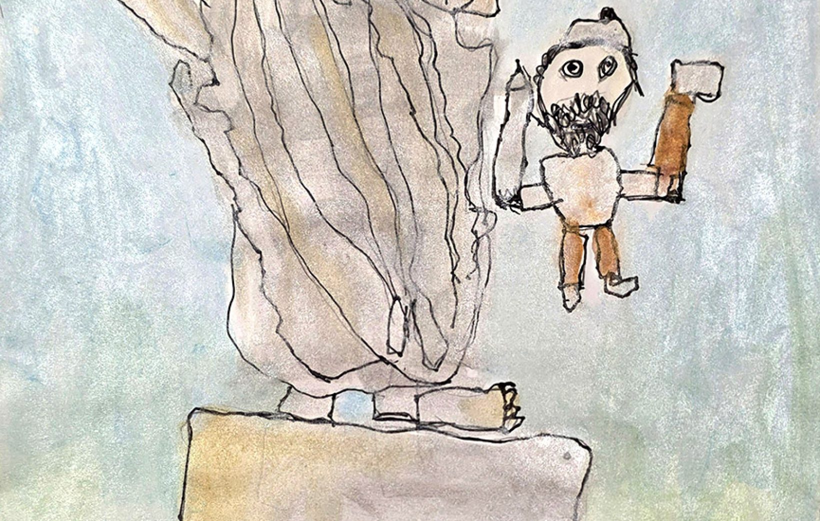 Ana Bekavac, 4,5 g., Meštrović pri radu, DV Marjan - Kaštelet Rafiolići, mentori: Antonija Šilić, Katarina Šilović